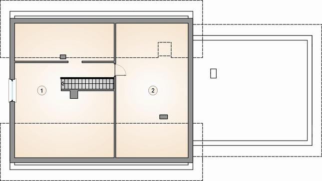 Rzut poddasza POW. 0,0 m²