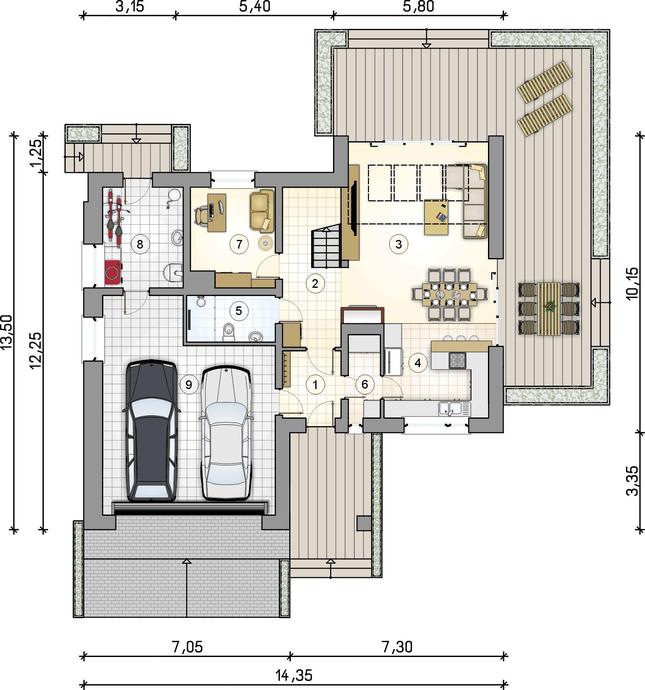Rzut parteru POW. 0,0 m²