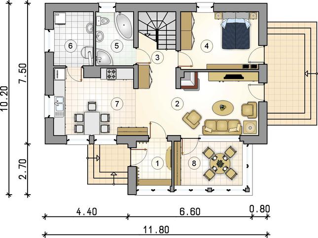 Rzut parteru POW. 0,0 m²