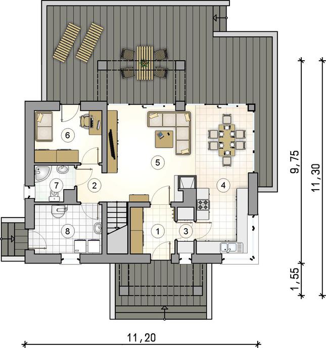 Rzut parteru POW. 0,0 m²