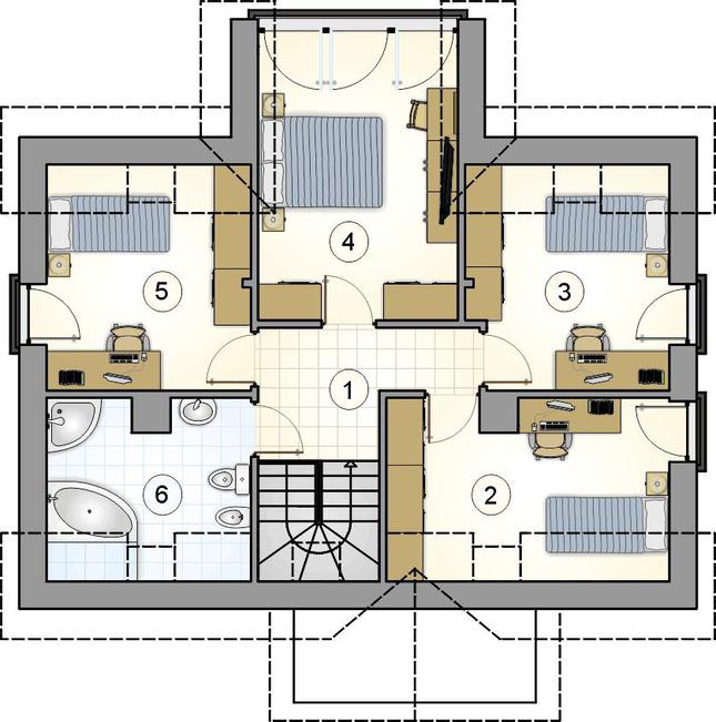Rzut poddasza POW. 0,0 m²