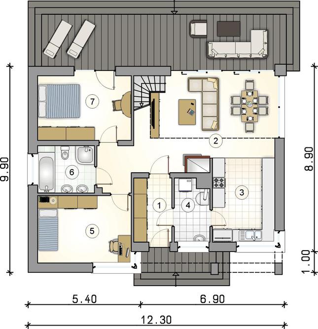 Rzut parteru POW. 0,0 m²