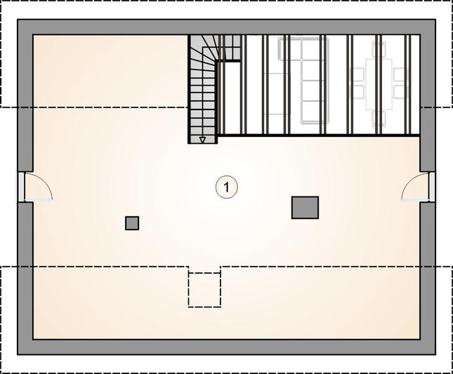 Rzut poddasza POW. 0,0 m²