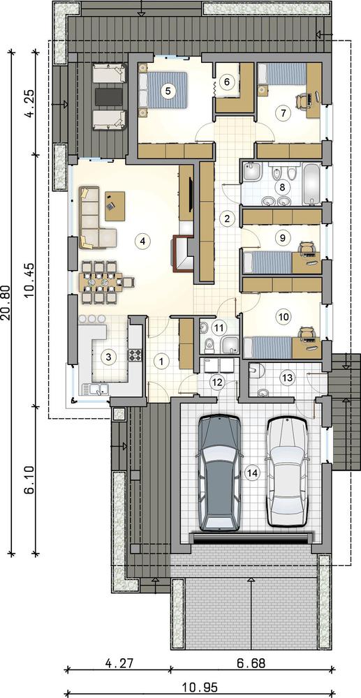 Rzut parteru POW. 0,0 m²