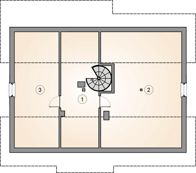 Rzut poddasza POW. 0,0 m²