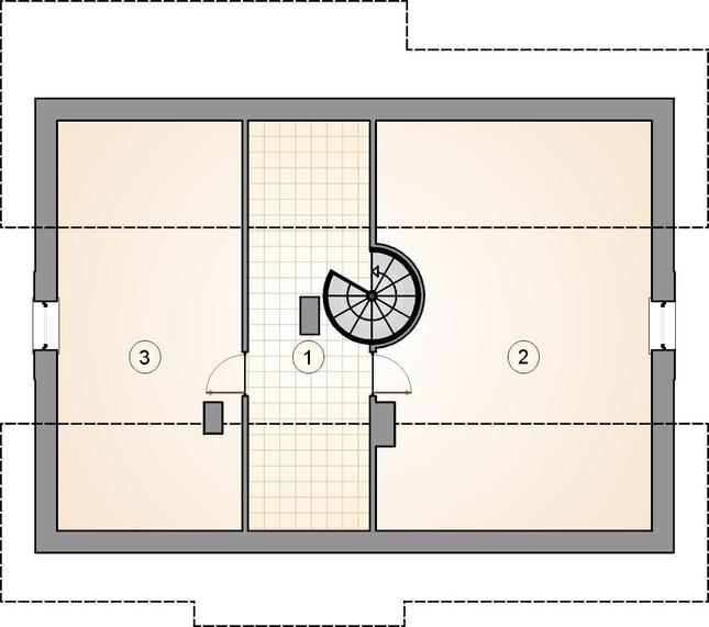 Rzut poddasza POW. 0,0 m²