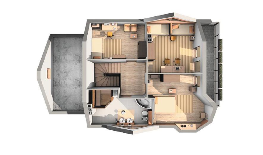 Dwucukry Maja Szkielet Weglowy Zbudowany projekt domu AN829 Maja (szkielet drewniany prefabryk.) - Murator projekty